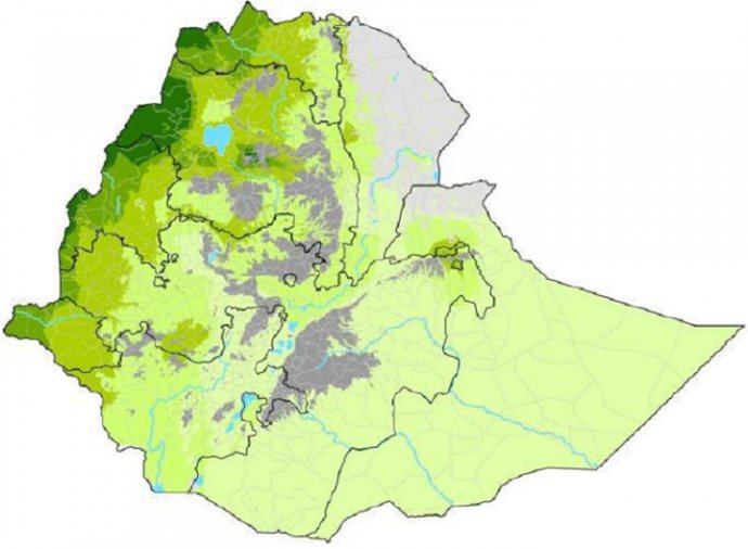 Ethiopia malaria map